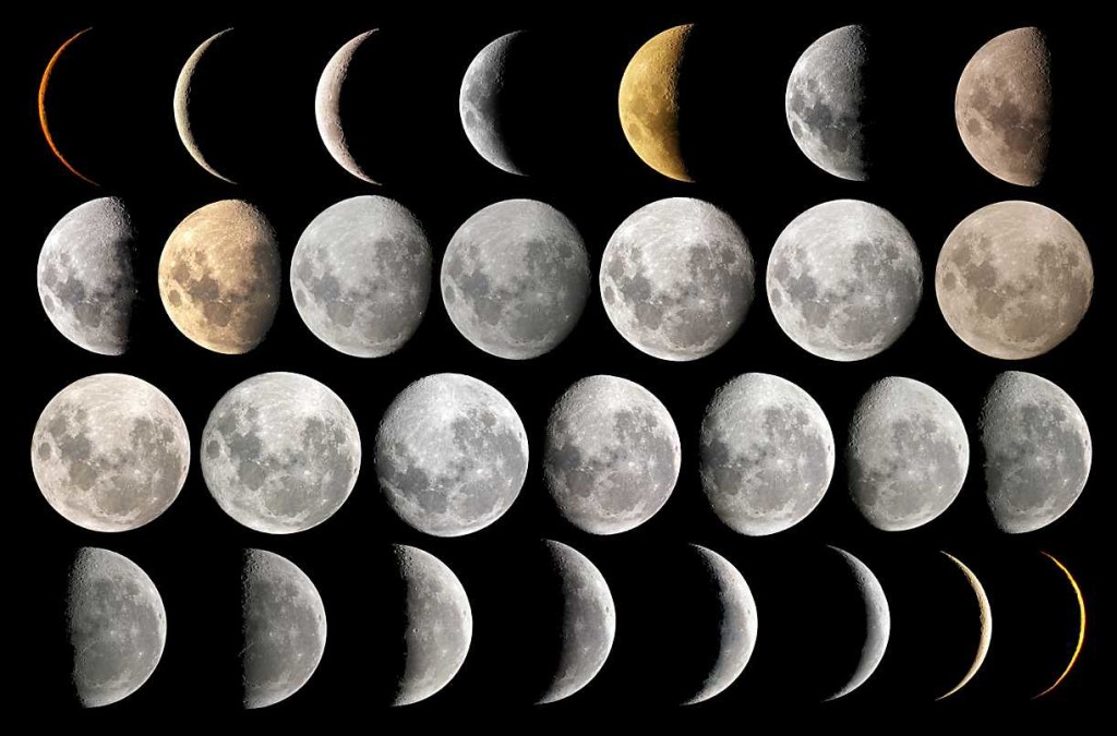 Phases of the Moon, NASA Archives, 1964