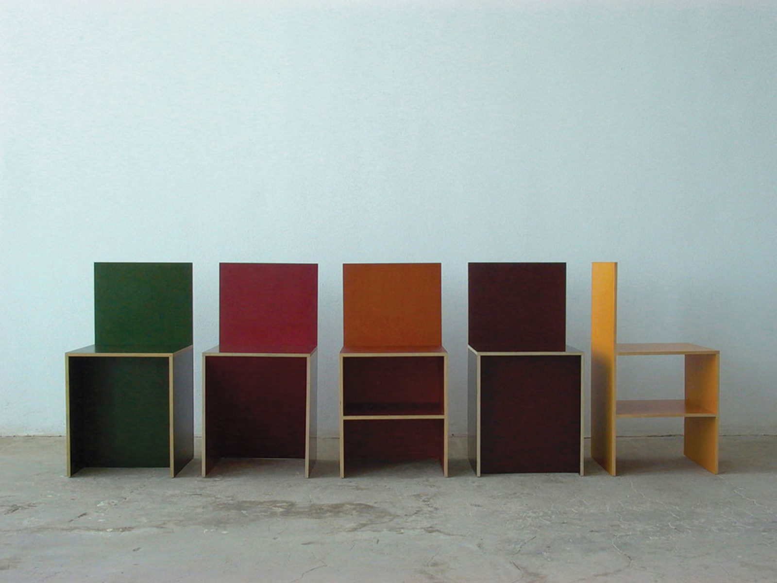 Image: Donald Judd, Chairs, 1984–85
